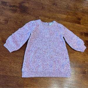 Baby Gap pink sweater dress Cozy Pink Knit Kids Dress size 6-12 months